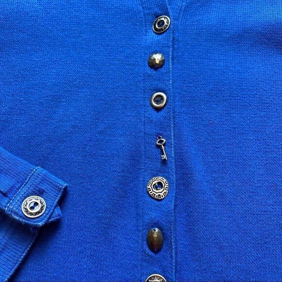 Soft Surroundings Blue Button Down Shirt - Picture 7 of 10